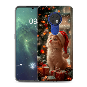 Силиконовый чехол на Nokia 6.2 с принтом Новый год