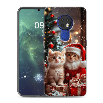 Силиконовый чехол на Nokia 6.2 с принтом Новый год
