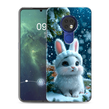 Силиконовый чехол на Nokia 6.2 с принтом Новый год