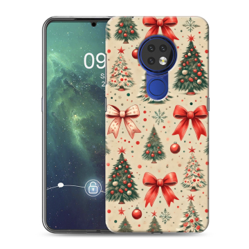Силиконовый чехол на Nokia 6.2 с принтом Новый год