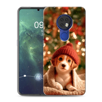 Силиконовый чехол на Nokia 6.2 с принтом Новый год