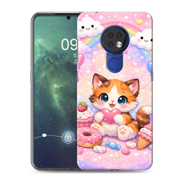 Силиконовый чехол на Nokia 6.2 с принтом для девочек Силиконовый чехол на Nokia 6.2 с принтом для девочек