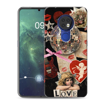 Силиконовый чехол на Nokia 6.2 с принтом для девочек