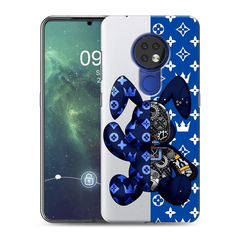 Силиконовый чехол на Nokia 6.2 с принтом Луи робот Силиконовый чехол на Nokia 6.2 с принтом Луи робот