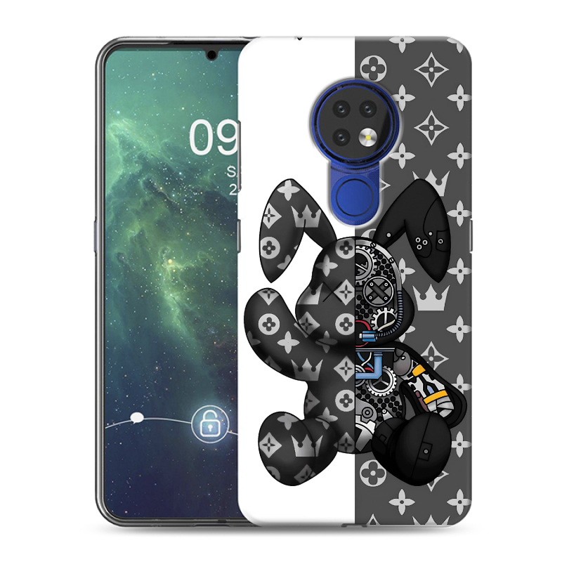 Силиконовый противоударный чехол на Nokia 6.2 с принтом Луи робот Силиконовый противоударный чехол на Nokia 6.2 с принтом Луи робот