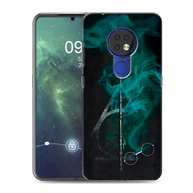 Силиконовый противоударный чехол на Nokia 6.2 с принтом Гарри Поттер Harry Potter Силиконовый противоударный чехол на Nokia 6.2 с принтом Гарри Поттер Harry Potter