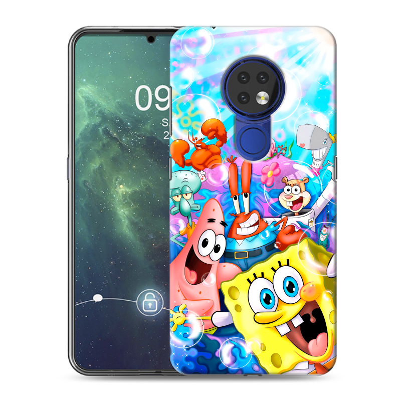 Силиконовый чехол на Nokia 6.2 с принтом спанчбоб спанч боб Силиконовый чехол на Nokia 6.2 с принтом спанчбоб спанч боб