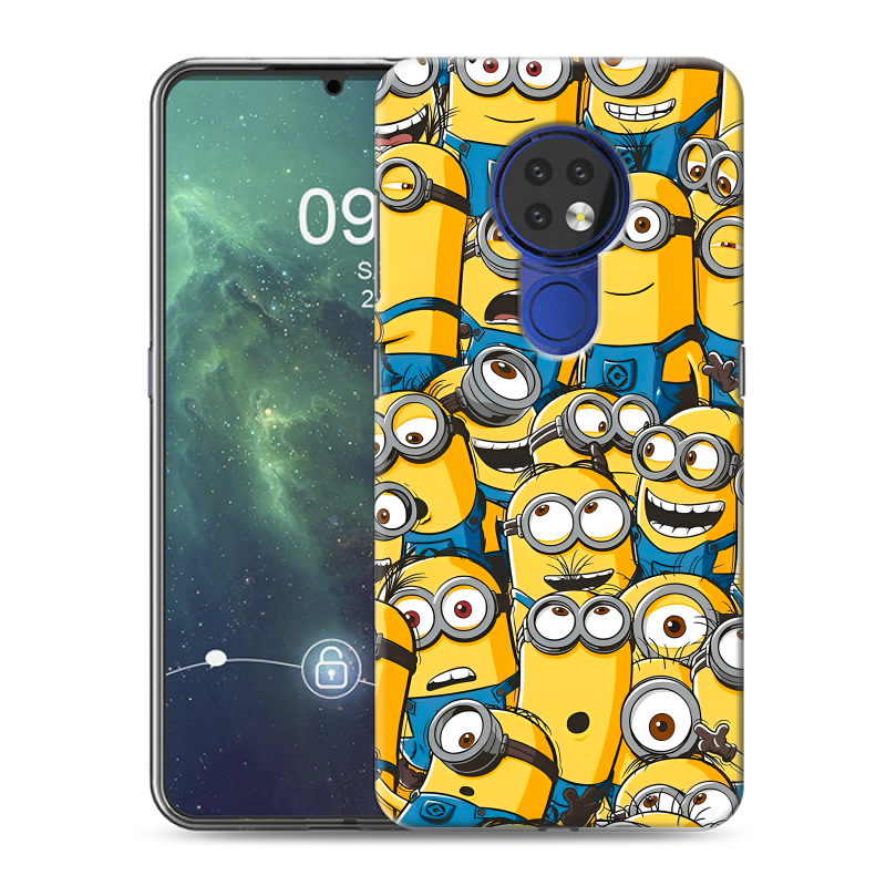 Силиконовый чехол на Nokia 6.2 с принтом Миньоны Силиконовый чехол на Nokia 6.2 с принтом Миньоны