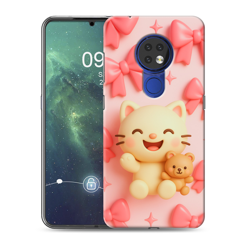 Силиконовый чехол на Nokia 6.2 с принтом для девочек Силиконовый чехол на Nokia 6.2 с принтом для девочек
