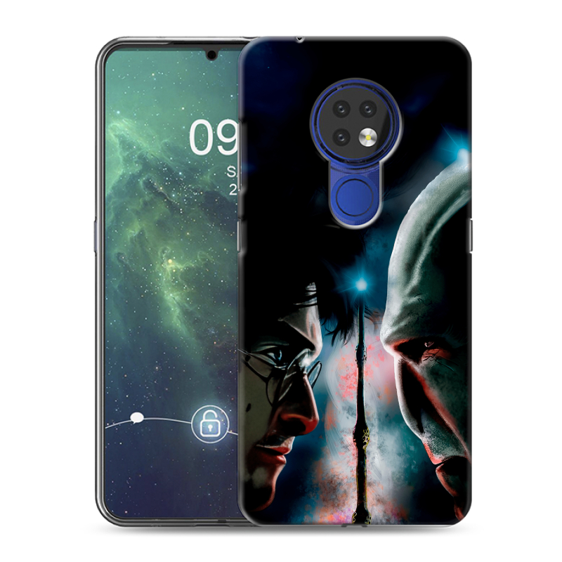 Силиконовый противоударный чехол на Nokia 6.2 с принтом Гарри Поттер Harry Potter Силиконовый противоударный чехол на Nokia 6.2 с принтом Гарри Поттер Harry Potter