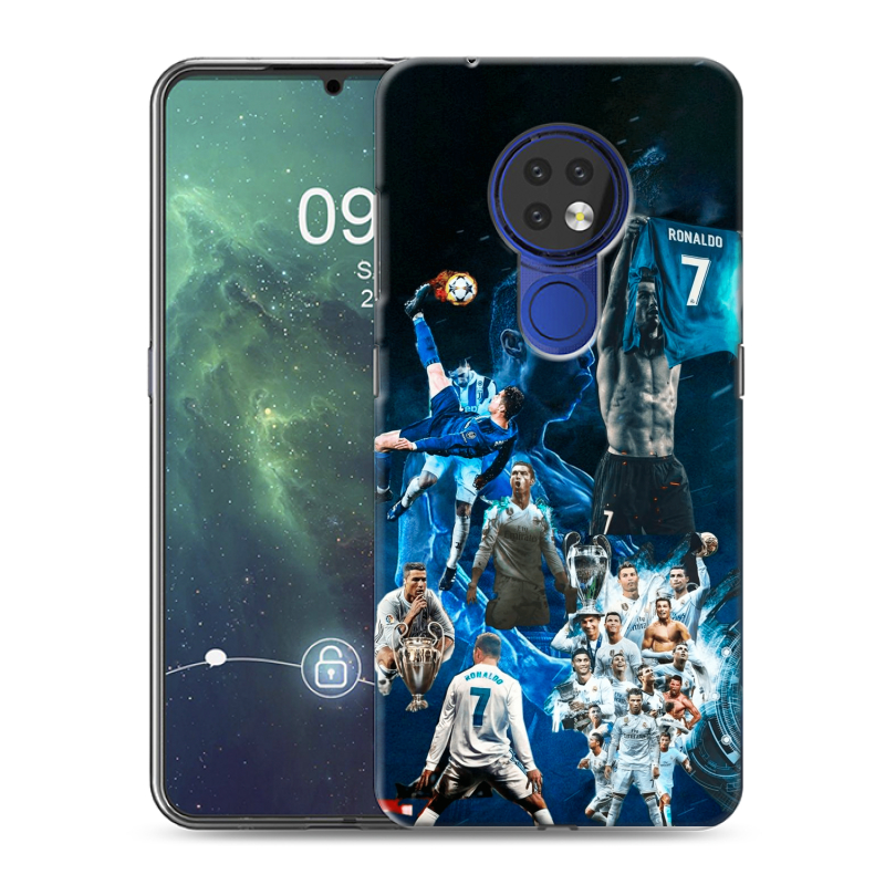 Силиконовый чехол на Nokia 6.2 с принтом Реал Роналдо Силиконовый чехол на Nokia 6.2 с принтом Реал Роналдо