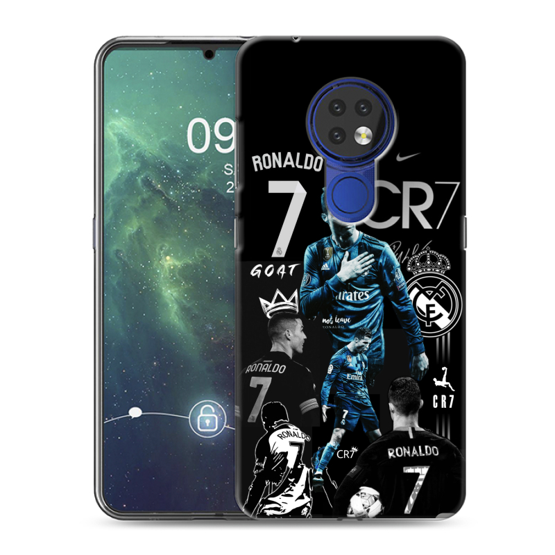 Силиконовый чехол на Nokia 6.2 с принтом Реал Роналдо Силиконовый чехол на Nokia 6.2 с принтом Реал Роналдо