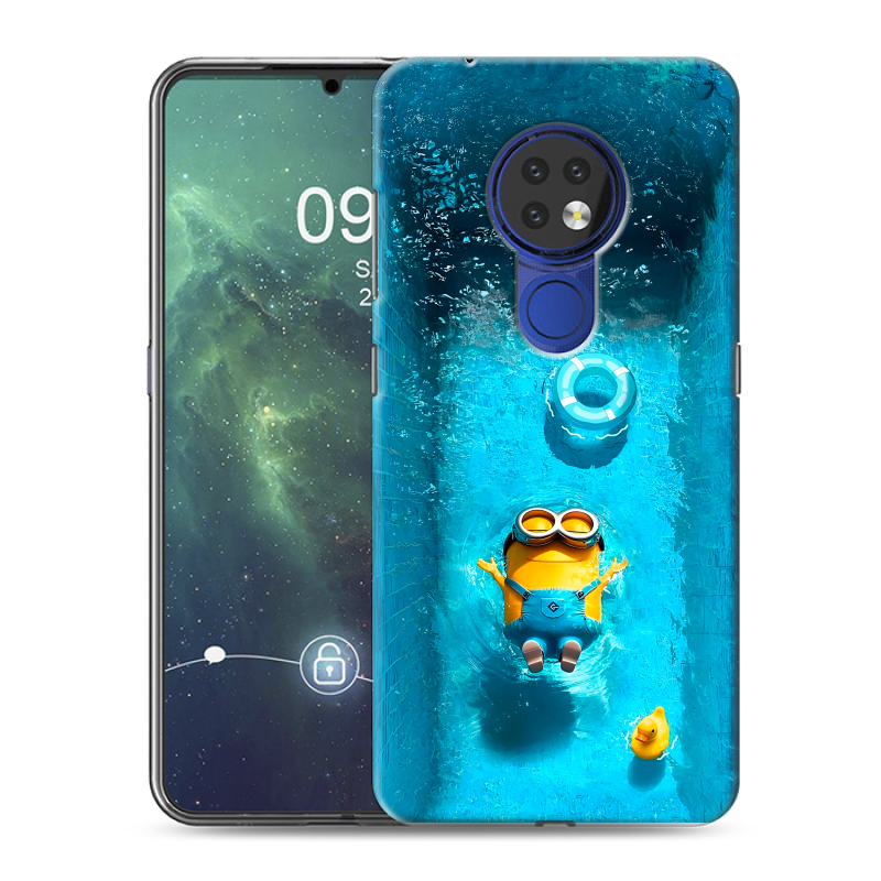 Силиконовый чехол на Nokia 6.2 с принтом Миньоны Силиконовый чехол на Nokia 6.2 с принтом Миньоны