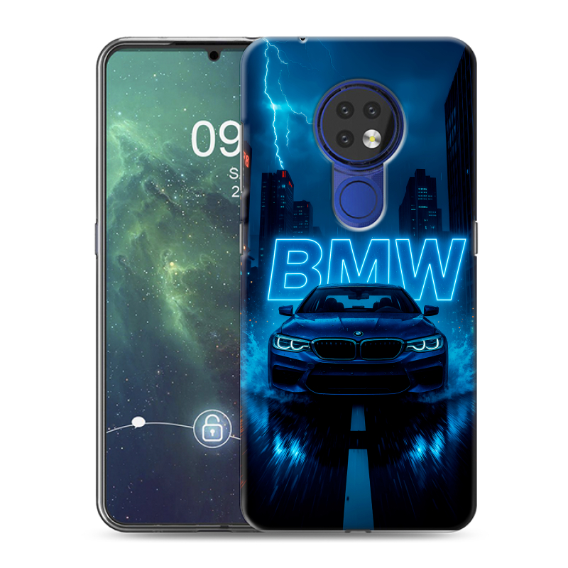 Силиконовый чехол на Nokia 6.2 с принтом BMW БМВ Силиконовый чехол на Nokia 6.2 с принтом BMW БМВ