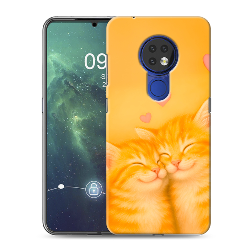 Силиконовый чехол на Nokia 6.2 с принтом Милые котята Силиконовый чехол на Nokia 6.2 с принтом Милые котята