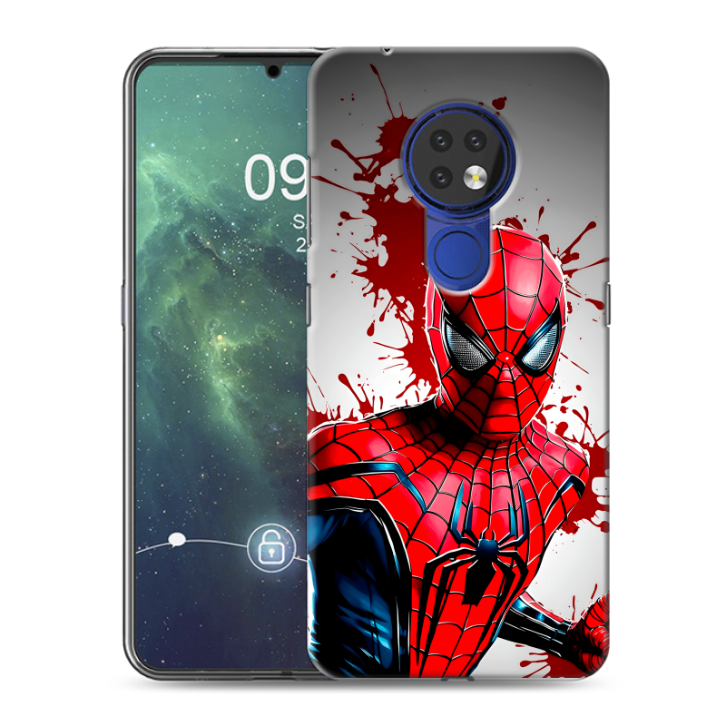 Силиконовый чехол на Nokia 6.2 с принтом Spiderman Человек паук Силиконовый чехол на Nokia 6.2 с принтом Spiderman Человек паук