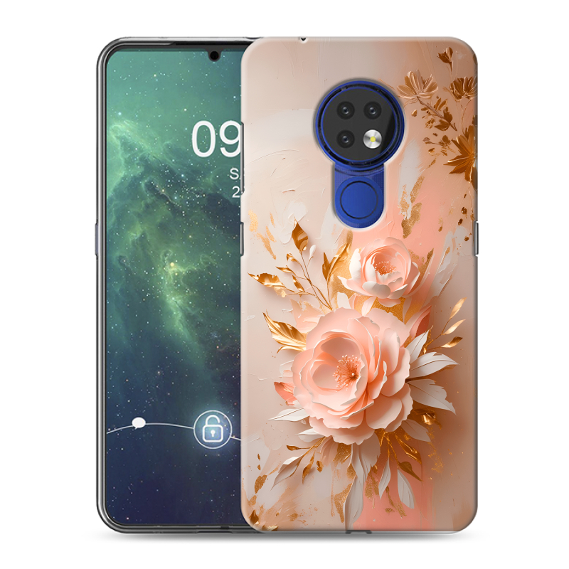 Силиконовый чехол на Nokia 6.2 с принтом женский Силиконовый чехол на Nokia 6.2 с принтом женский