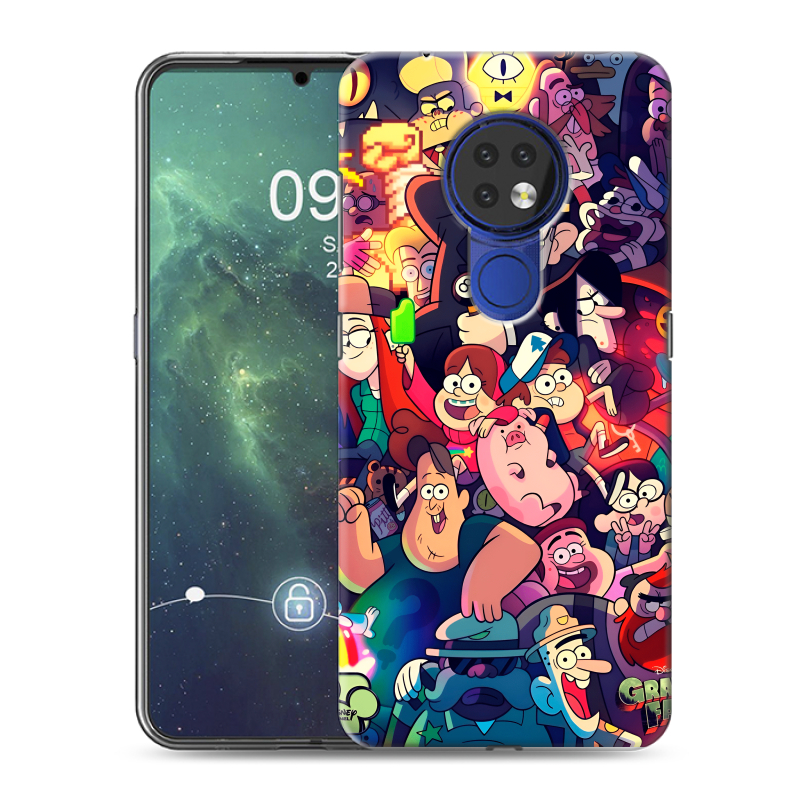 Силиконовый противоударный чехол на Nokia 6.2 с принтом Gravity Falls Гравити Фолз Силиконовый противоударный чехол на Nokia 6.2 с принтом Gravity Falls Гравити Фолз