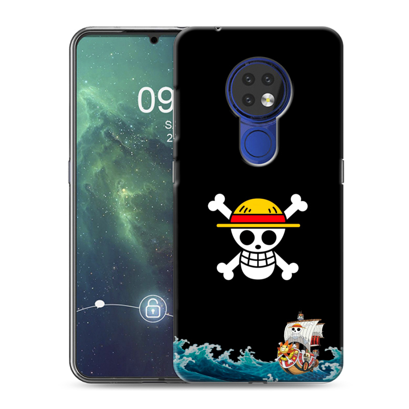 Силиконовый противоударный чехол на Nokia 6.2 с принтом One Piece Ван Пис Силиконовый противоударный чехол на Nokia 6.2 с принтом One Piece Ван Пис