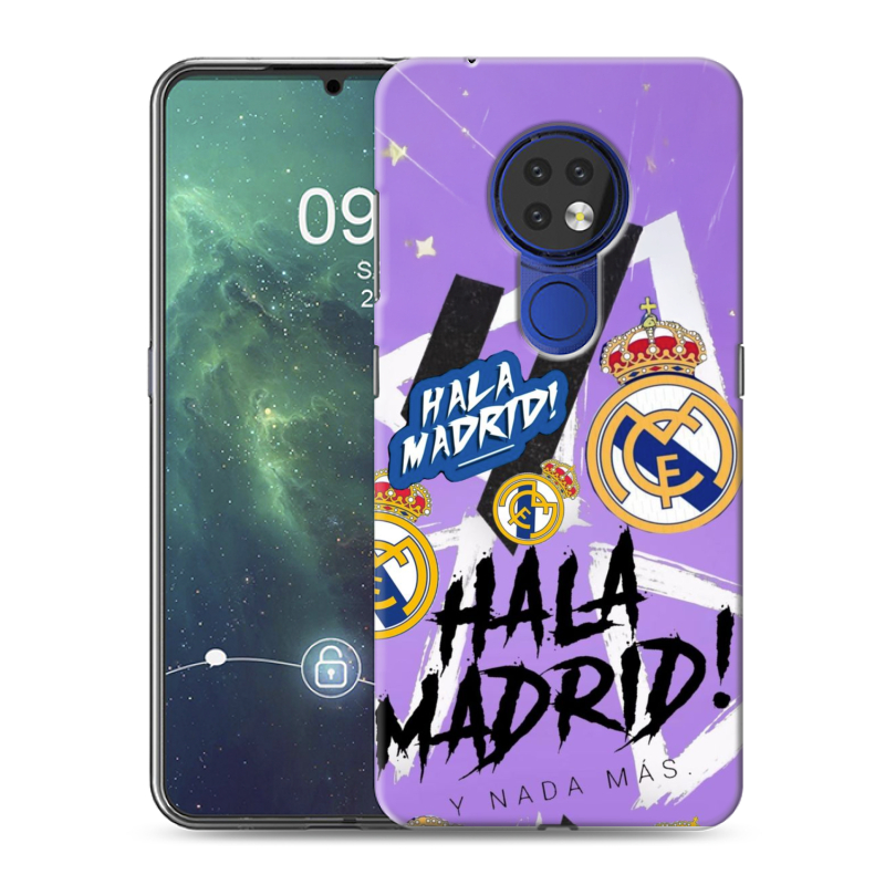 Силиконовый чехол на Nokia 6.2 с принтом Real Madrid Реал Мадрид Силиконовый чехол на Nokia 6.2 с принтом Real Madrid Реал Мадрид
