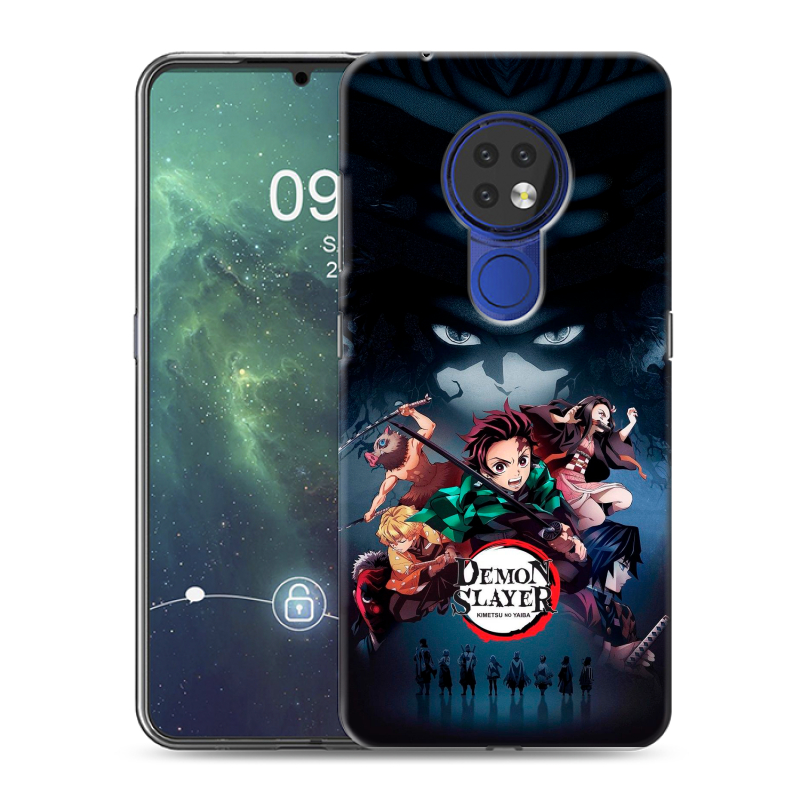 Силиконовый чехол на Nokia 6.2 с принтом Demon Slayer Клинок рассекающий демонов Силиконовый чехол на Nokia 6.2 с принтом Demon Slayer Клинок рассекающий демонов