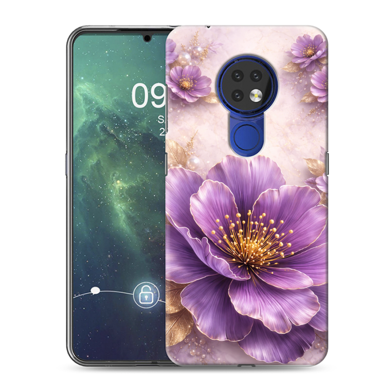 Силиконовый чехол на Nokia 6.2 с принтом женский Силиконовый чехол на Nokia 6.2 с принтом женский