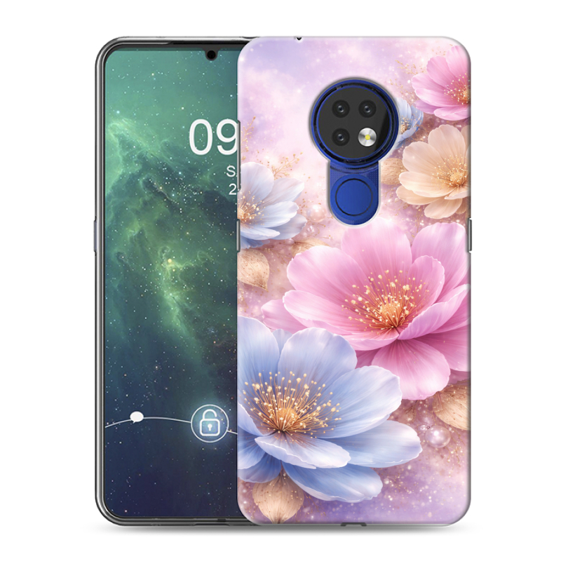 Силиконовый чехол на Nokia 6.2 с принтом женский Силиконовый чехол на Nokia 6.2 с принтом женский