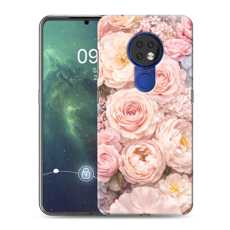 Силиконовый чехол на Nokia 6.2 с принтом женский Силиконовый чехол на Nokia 6.2 с принтом женский