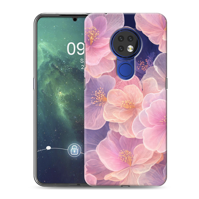 Силиконовый чехол на Nokia 6.2 с принтом женский Силиконовый чехол на Nokia 6.2 с принтом женский