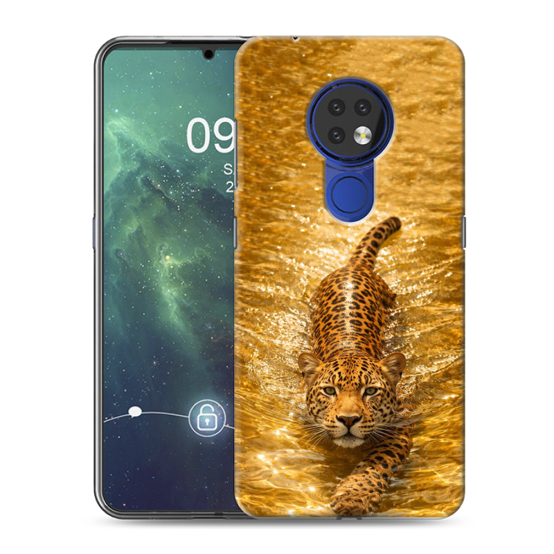 Силиконовый противоударный чехол на Nokia 6.2 с принтом женский Силиконовый противоударный чехол на Nokia 6.2 с принтом женский