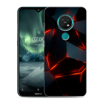 Силиконовый чехол на Nokia 7.2 с принтом Яркие абстракции Силиконовый чехол на Nokia 7.2 с принтом Яркие абстракции