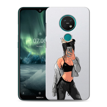 Силиконовый чехол на Nokia 7.2 с принтом Женские принты Силиконовый чехол на Nokia 7.2 с принтом Женские принты