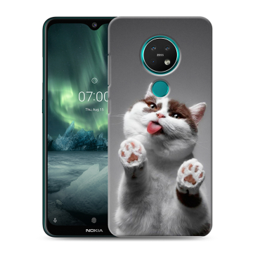 Силиконовый чехол на Nokia 7.2 с принтом Коты Силиконовый чехол на Nokia 7.2 с принтом Коты