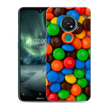 Силиконовый чехол на Nokia 7.2 с принтом Конфеты Силиконовый чехол на Nokia 7.2 с принтом Конфеты