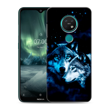 Силиконовый чехол на Nokia 7.2 с принтом Волки Силиконовый чехол на Nokia 7.2 с принтом Волки