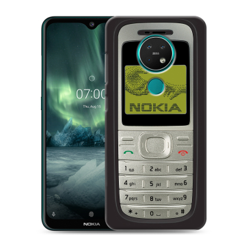 Силиконовый чехол на Nokia 7.2 с принтом Ретро Нокия