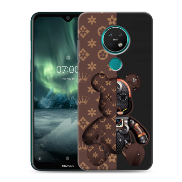 Силиконовый чехол на Nokia 7.2 с принтом Луи робот Силиконовый чехол на Nokia 7.2 с принтом Луи робот