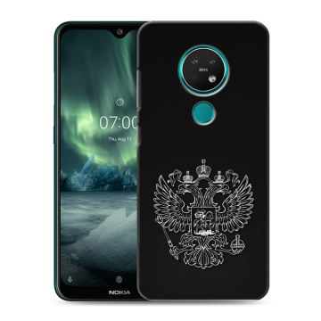 Силиконовый чехол на Nokia 7.2 с принтом Герб России