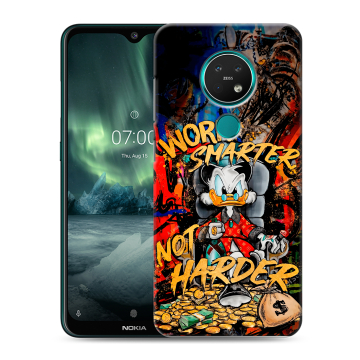 Силиконовый чехол на Nokia 7.2 с принтом Дональд Дак Деньги Силиконовый чехол на Nokia 7.2 с принтом Дональд Дак Деньги