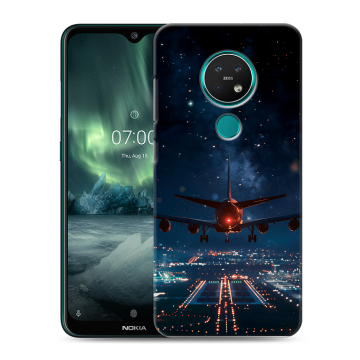 Силиконовый чехол на Nokia 7.2 с принтом самолет Силиконовый чехол на Nokia 7.2 с принтом самолет