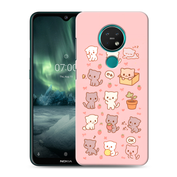 Силиконовый чехол на Nokia 7.2 с принтом Hello Kitty Хелоу Кити Силиконовый чехол на Nokia 7.2 с принтом Hello Kitty Хелоу Кити