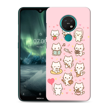 Силиконовый чехол на Nokia 7.2 с принтом Hello Kitty Хелоу Кити Силиконовый чехол на Nokia 7.2 с принтом Hello Kitty Хелоу Кити