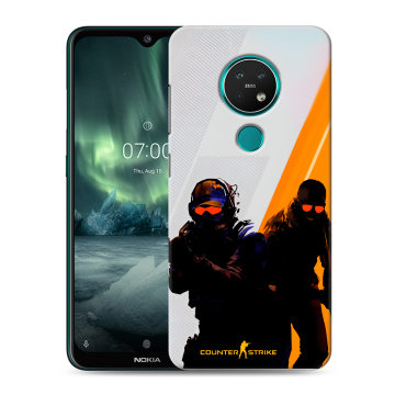 Силиконовый чехол на Nokia 7.2 с принтом Контер страйк Counter strike Силиконовый чехол на Nokia 7.2 с принтом Контер страйк Counter strike