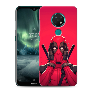 Силиконовый чехол на Nokia 7.2 с принтом Дедпул Deadpool Силиконовый чехол на Nokia 7.2 с принтом Дедпул Deadpool