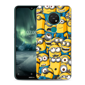 Силиконовый чехол на Nokia 7.2 с принтом Миньоны Силиконовый чехол на Nokia 7.2 с принтом Миньоны