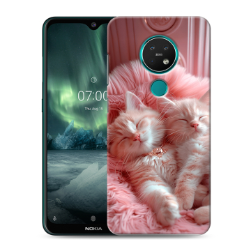 Силиконовый чехол на Nokia 7.2 с принтом котята котики Силиконовый чехол на Nokia 7.2 с принтом котята котики