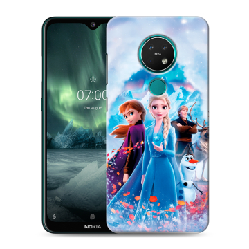 Силиконовый чехол на Nokia 7.2 с принтом Холодное сердце Frozen Силиконовый чехол на Nokia 7.2 с принтом Холодное сердце Frozen