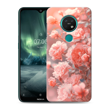 Силиконовый чехол на Nokia 7.2 с принтом Розы цветы Силиконовый чехол на Nokia 7.2 с принтом Розы цветы