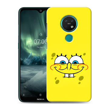 Силиконовый чехол на Nokia 7.2 с принтом спанчбоб спанч боб