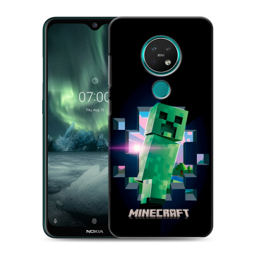 Силиконовый чехол на Nokia 7.2 с принтом Майнкрафт Minecraft Силиконовый чехол на Nokia 7.2 с принтом Майнкрафт Minecraft